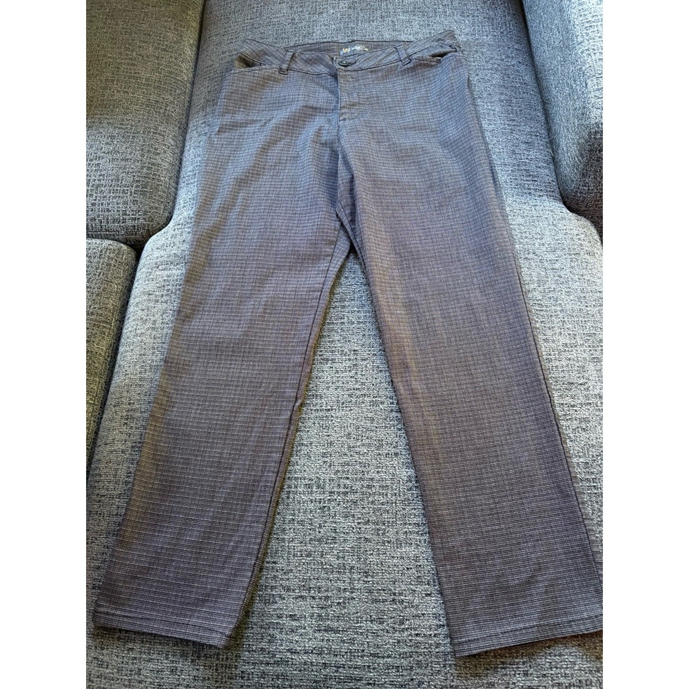 Lee Womens Midrise Straight Leg Relaxed Fit Pant Sx 10P Effortless  Black Tweed‎